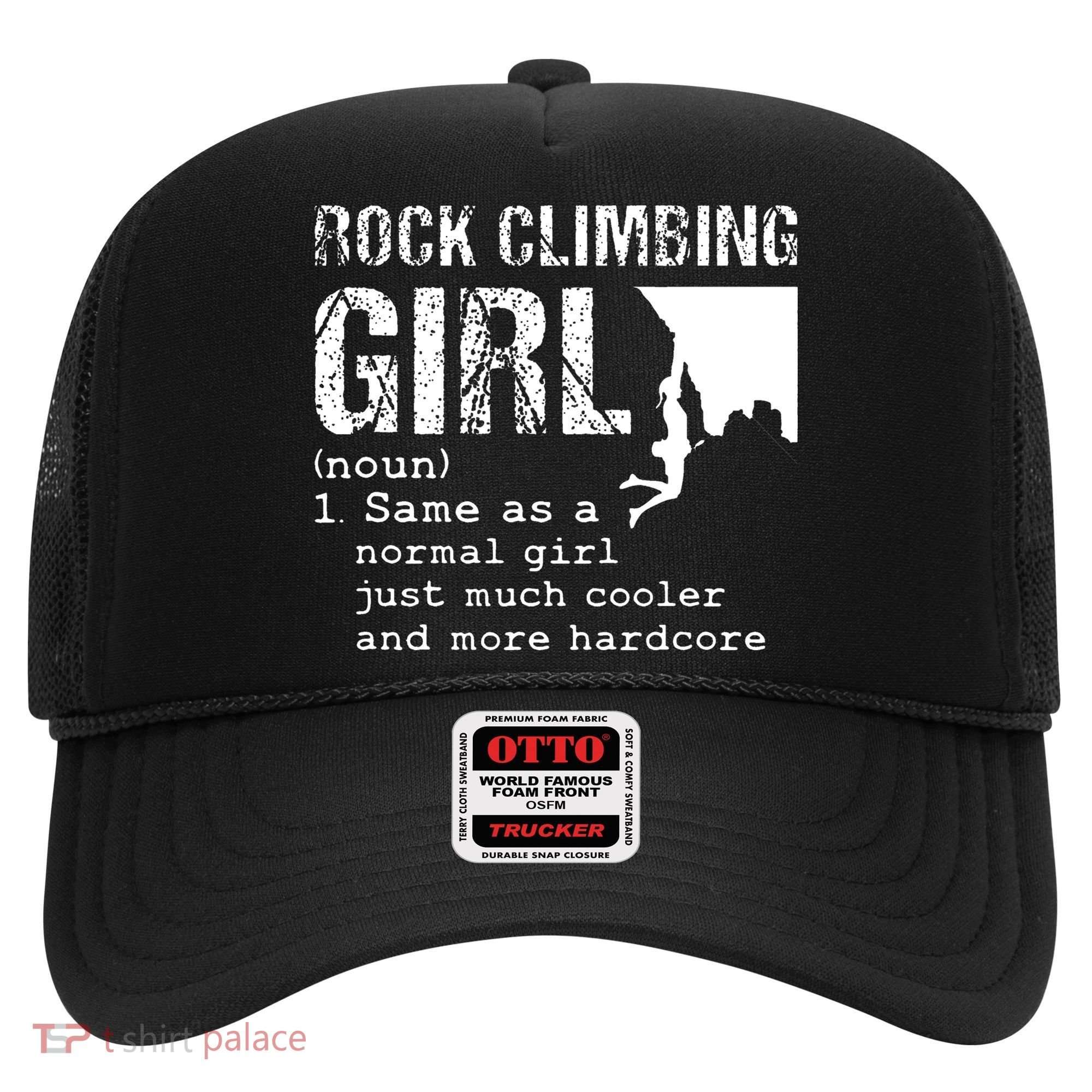 Rock Climbing Girl Definition Mountain Climber Bouldering Hat