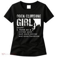 Rock Climbing Girl Definition Mountain Climber Bouldering Women's T-Shirt thumb 0