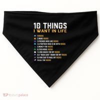Rock Collector Geologist Joke For Geode Hunter Rockhounding USA-Made Doggie Bandana thumb 0