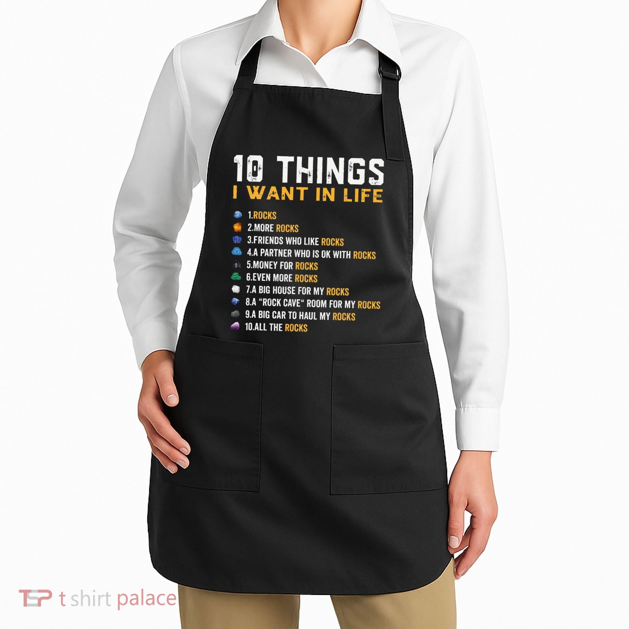 Rock Collector Geologist Joke For Geode Hunter Rockhounding Apron
