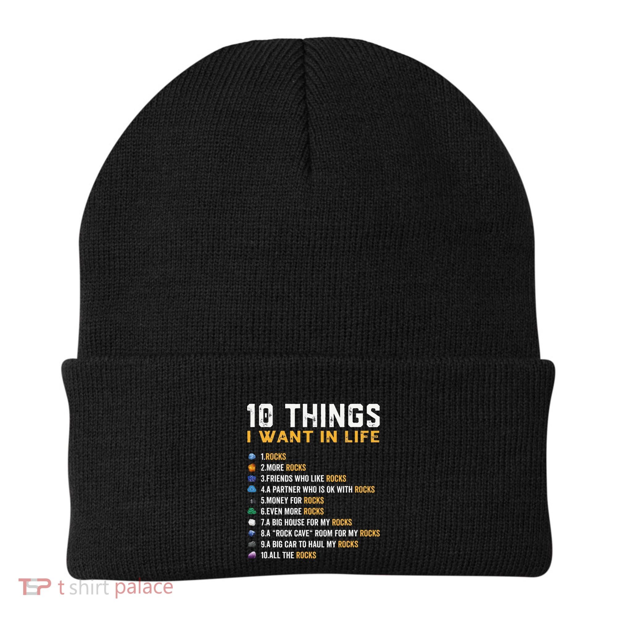 Rock Collector Geologist Joke For Geode Hunter Rockhounding Beanie
