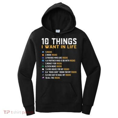Rock Collector Geologist Joke For Geode Hunter Rockhounding Women's Hoodie