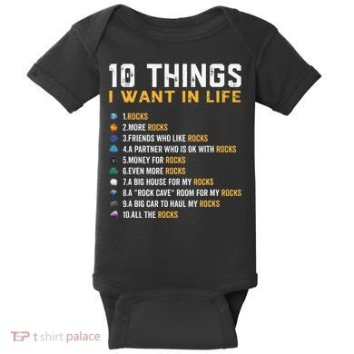 Rock Collector Geologist Joke For Geode Hunter Rockhounding Baby Bodysuit