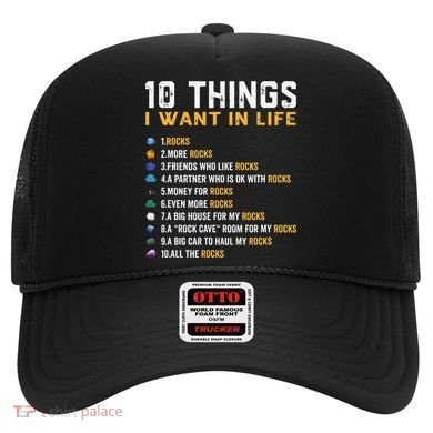 Rock Collector Geologist Joke For Geode Hunter Rockhounding Hat
