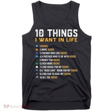 Rock Collector Geologist Joke For Geode Hunter Rockhounding Tank Top
