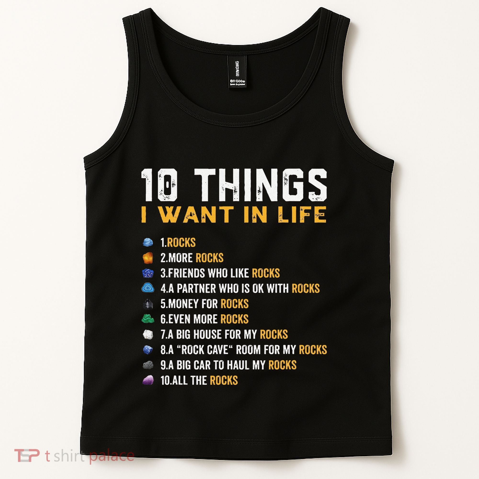 Rock Collector Geologist Joke For Geode Hunter Rockhounding Tank Top