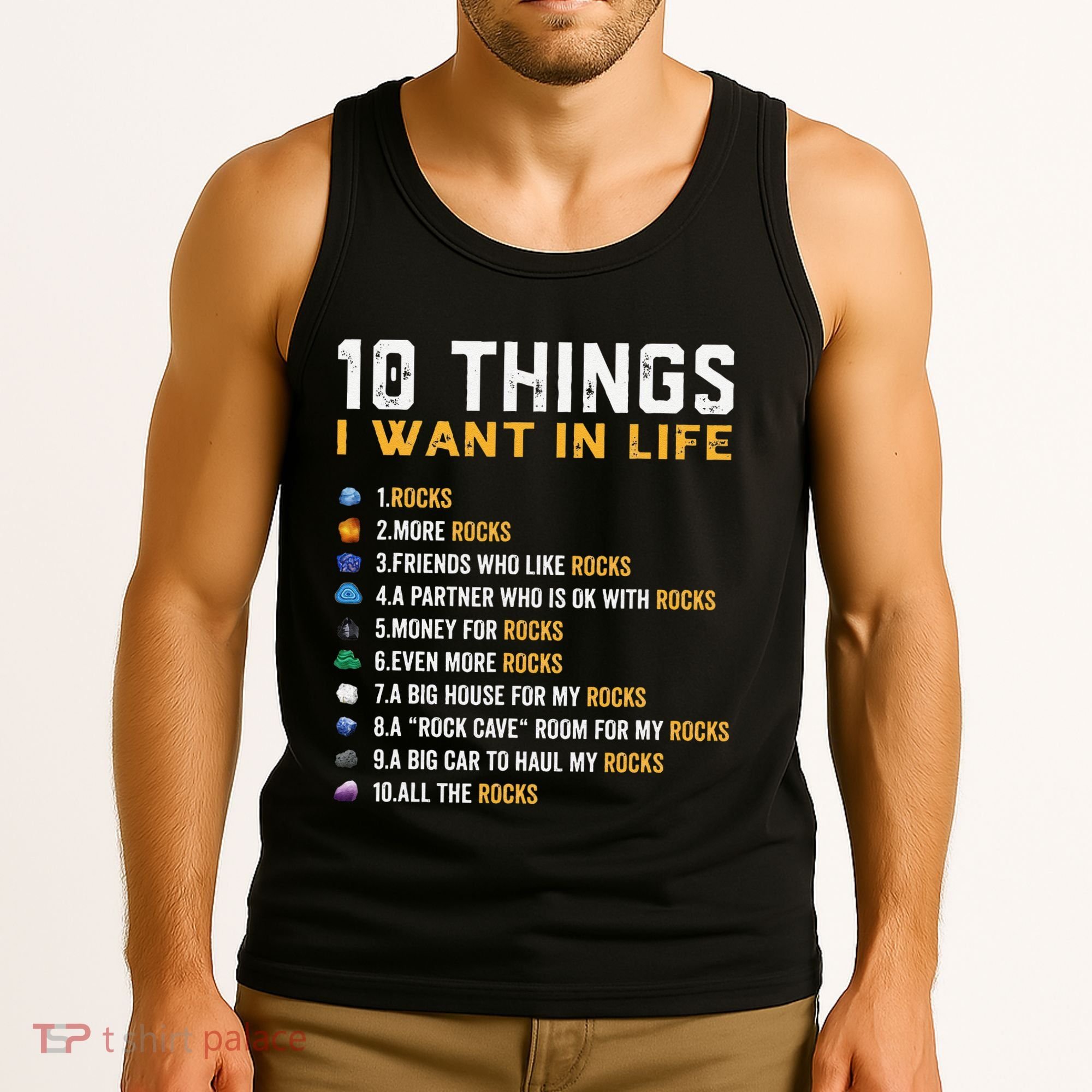 Rock Collector Geologist Joke For Geode Hunter Rockhounding Tank Top