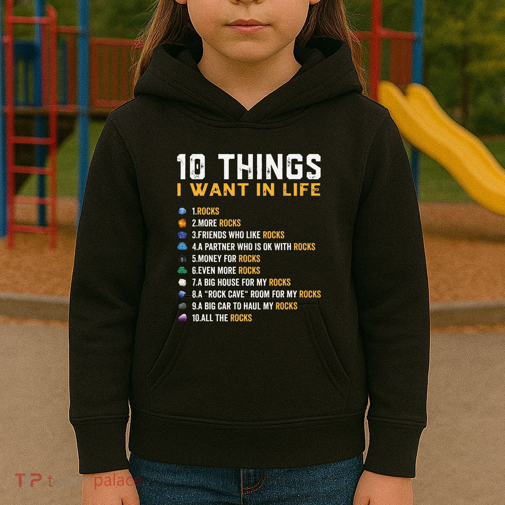 Rock Collector Geologist Joke For Geode Hunter Rockhounding Kids Hoodie