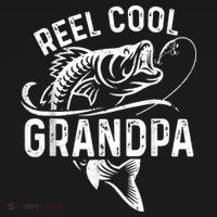 Reel Cool Grandpa Fisherman Father's Day Funny Fishing T-Shirt thumb 7