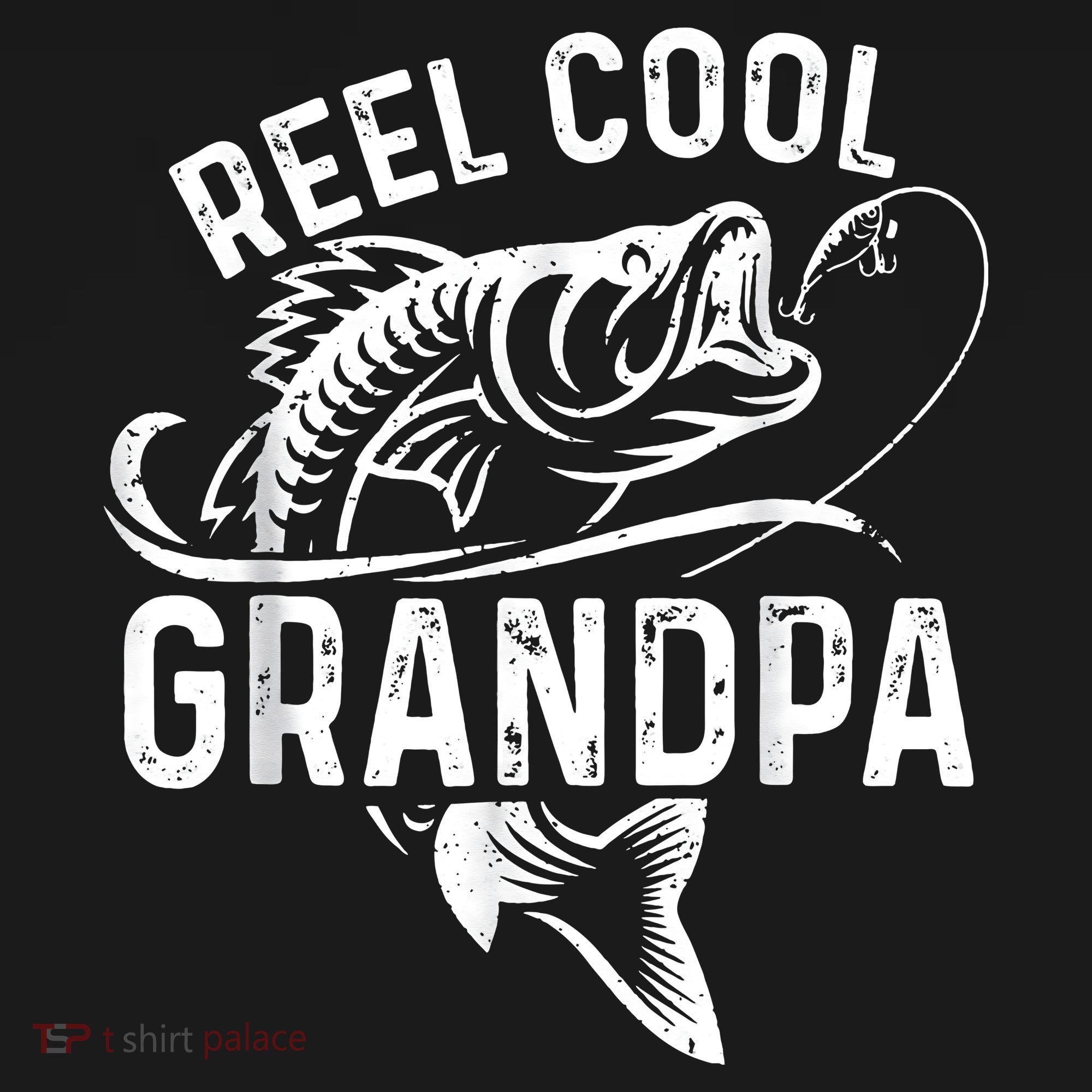Reel Cool Grandpa Fisherman Father's Day Funny Fishing T-Shirt