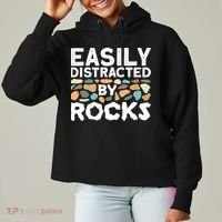 Rock Collector Geologist Rock Hound Geology Ladies Heavyweight Boxy Pullover Hoodie thumb 0