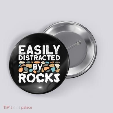 Rock Collector Geologist Rock Hound Geology Button