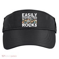 Rock Collector Geologist Rock Hound Geology Adult Drive Performance Visor thumb 0