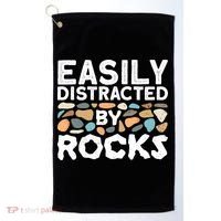 Rock Collector Geologist Rock Hound Geology Golf Towel thumb 0