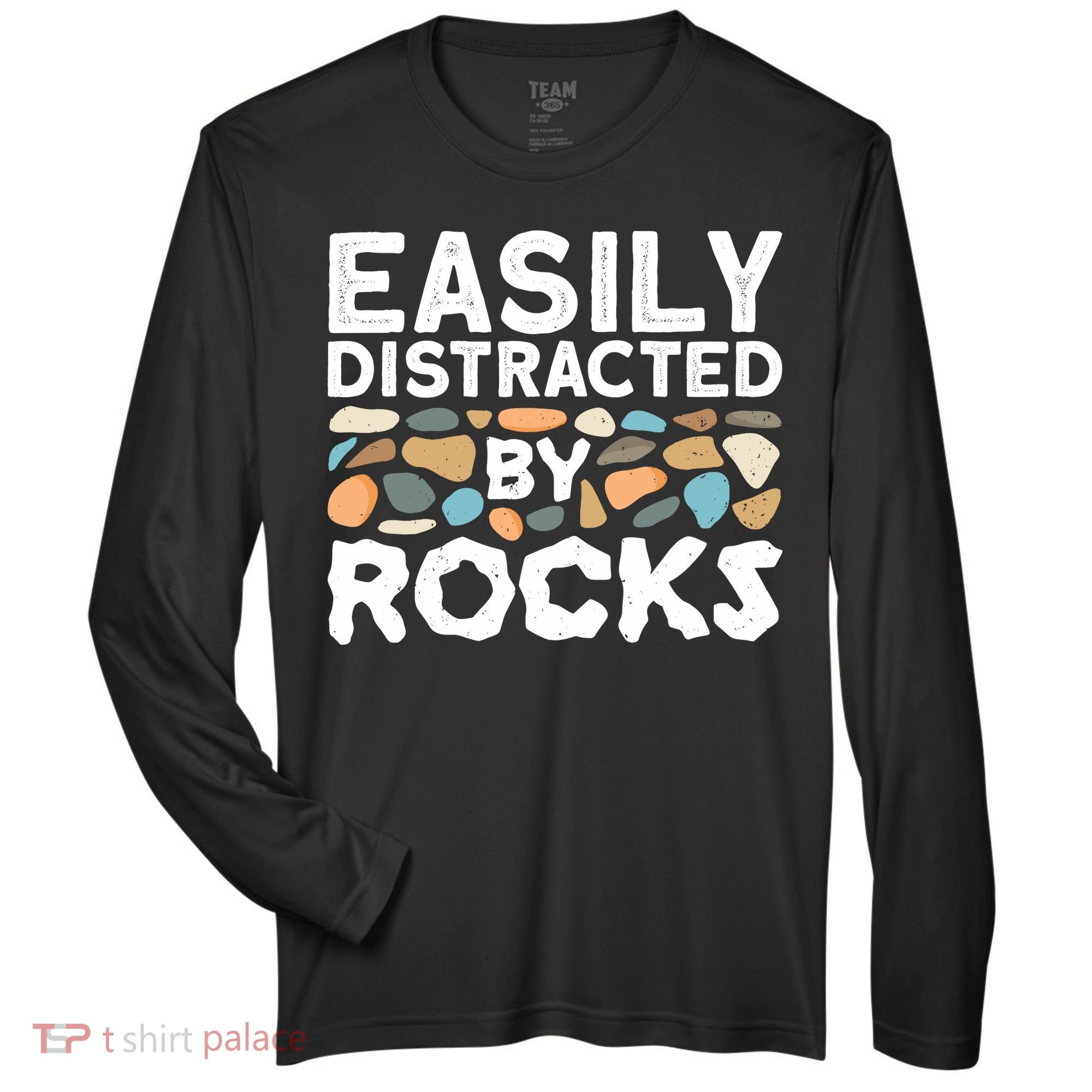 Rock Collector Geologist Rock Hound Geology Zone Performance Long-Sleeve T-Shirt