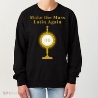 Roman Catholic Gift Make The Mass Latin Again Women's Sweatshirt thumb 0