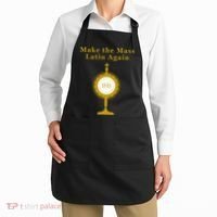 Roman Catholic Gift Make The Mass Latin Again Apron thumb 2