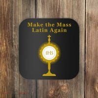 Roman Catholic Gift Make The Mass Latin Again Coaster thumb 0