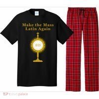 Roman Catholic Gift Make The Mass Latin Again Pajama Set thumb 0