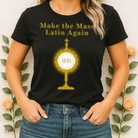 Roman Catholic Gift Make The Mass Latin Again Women's T-Shirt thumb 2