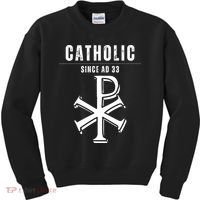 Roman Catholic Gift Since AD 33 Kids Sweatshirt thumb 0
