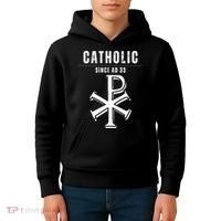 Roman Catholic Gift Since AD 33 Kids Hoodie thumb 4