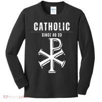 Roman Catholic Gift Since AD 33 Kids Long Sleeve Shirt thumb 0