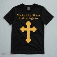 Roman Catholic Gift Make The Mass Latin Again T-Shirt thumb 5