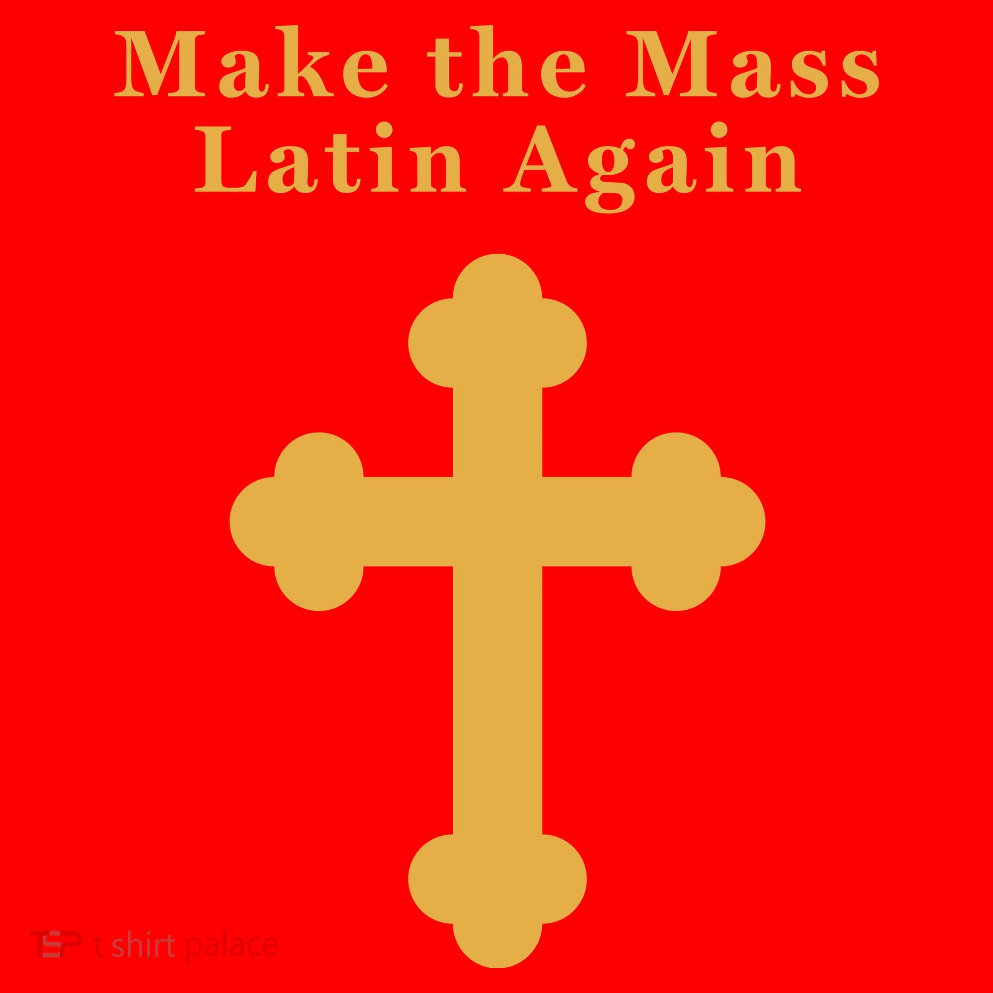 Roman Catholic Gift Make The Mass Latin Again Santa Hat
