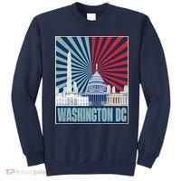 Retro Capitol Hill Washington DC American Flag Sweatshirt thumb 0
