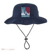 Retro Capitol Hill Washington DC American Flag Bucket Hat thumb 0