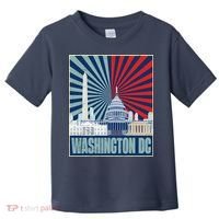 Retro Capitol Hill Washington DC American Flag Toddler T-Shirt thumb 0
