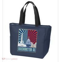 Retro Capitol Hill Washington DC American Flag Tote Bag thumb 3