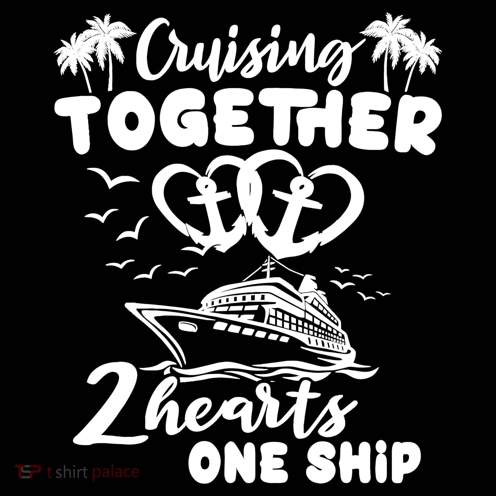 Romantic Cruising Husband Wife Couple Cruise Stripe Pom Pom Beanie