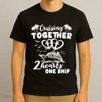 Romantic Cruising Husband Wife Couple Cruise T-Shirt thumb 3