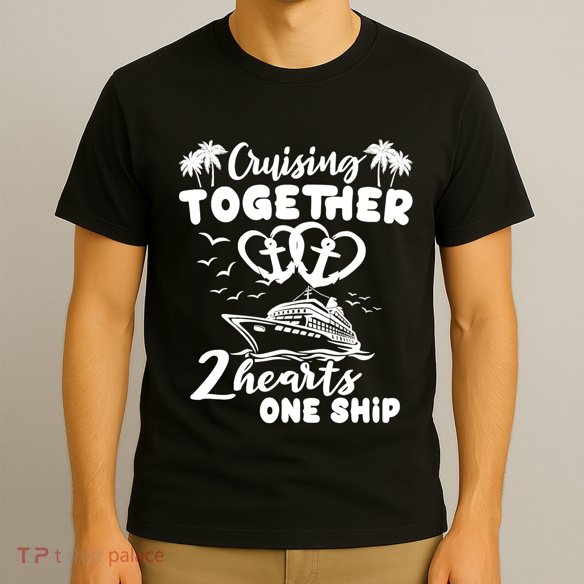 Romantic Cruising Husband Wife Couple Cruise T-Shirt