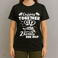 Romantic Cruising Husband Wife Couple Cruise T-Shirt thumb 4