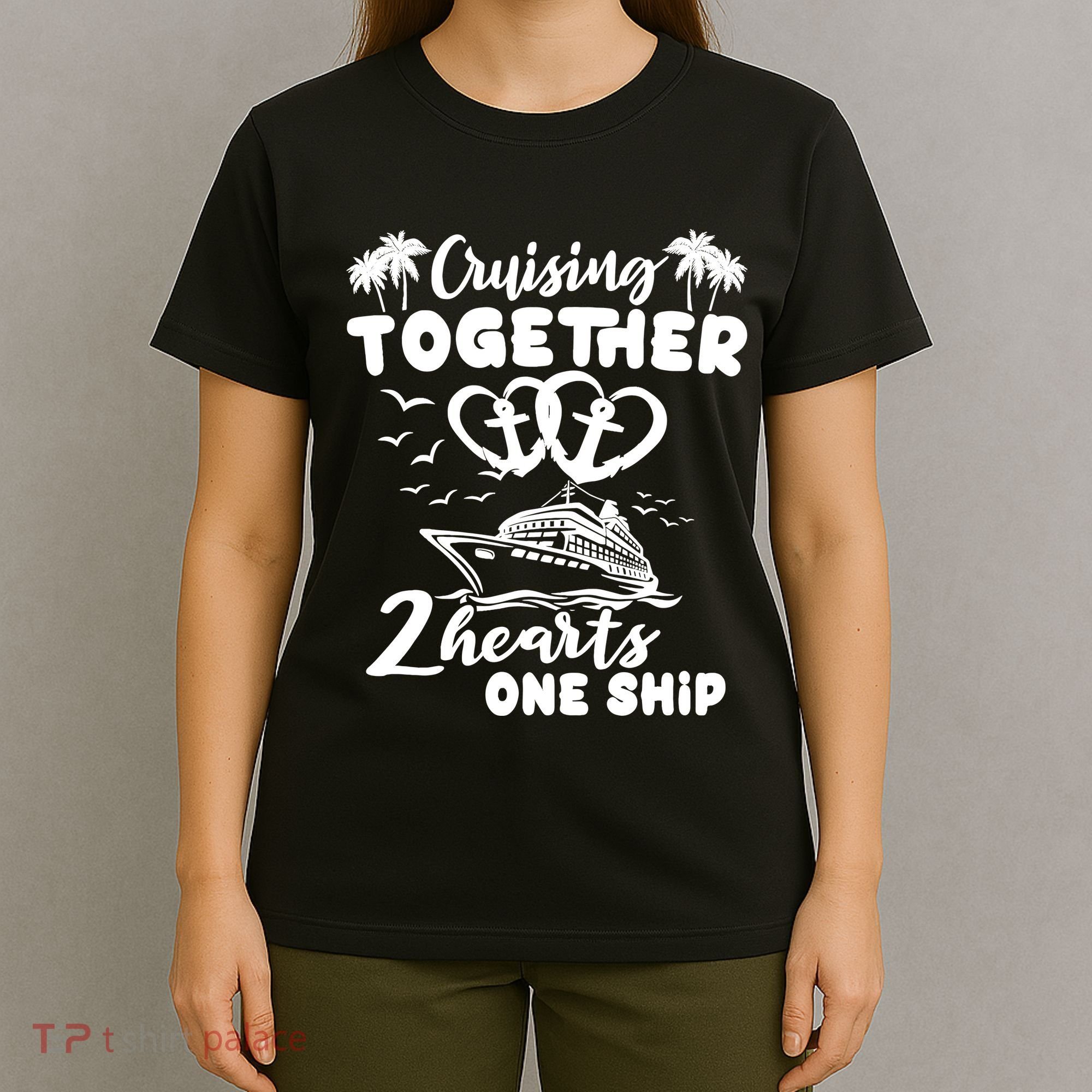 Romantic Cruising Husband Wife Couple Cruise T-Shirt