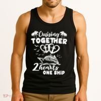 Romantic Cruising Husband Wife Couple Cruise Tank Top thumb 3