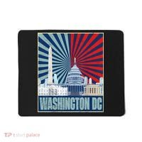 Retro Capitol Hill Washington DC American Flag 4th Of July Mousepad thumb 0