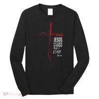 Regalos Cristianos Hombres Jesús Mensajes Christian Spanish Long Sleeve Shirt thumb 0