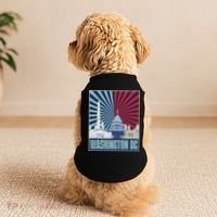 Retro Capitol Hill Washington DC American Flag 4th Of July Doggie Tank thumb 2