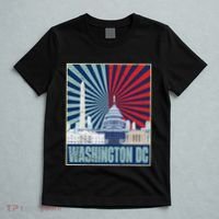 Retro Capitol Hill Washington DC American Flag 4th Of July T-Shirt thumb 5