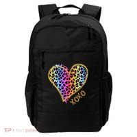 Rainbow Cheetah Heart Xoxo Backpack thumb 0