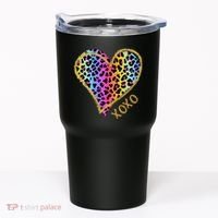 Rainbow Cheetah Heart Xoxo Tumbler thumb 0