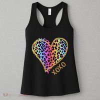 Rainbow Cheetah Heart Xoxo Women's Tank Top thumb 3
