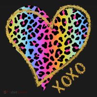 Rainbow Cheetah Heart Xoxo Women's Tank Top thumb 5