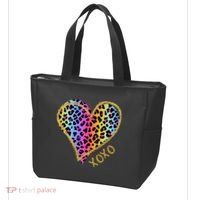 Rainbow Cheetah Heart Xoxo Tote Bag thumb 3