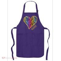 Rainbow Cheetah Heart Xoxo Apron thumb 0