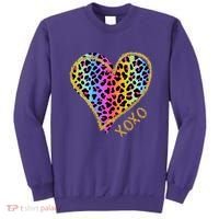 Rainbow Cheetah Heart Xoxo Sweatshirt thumb 0